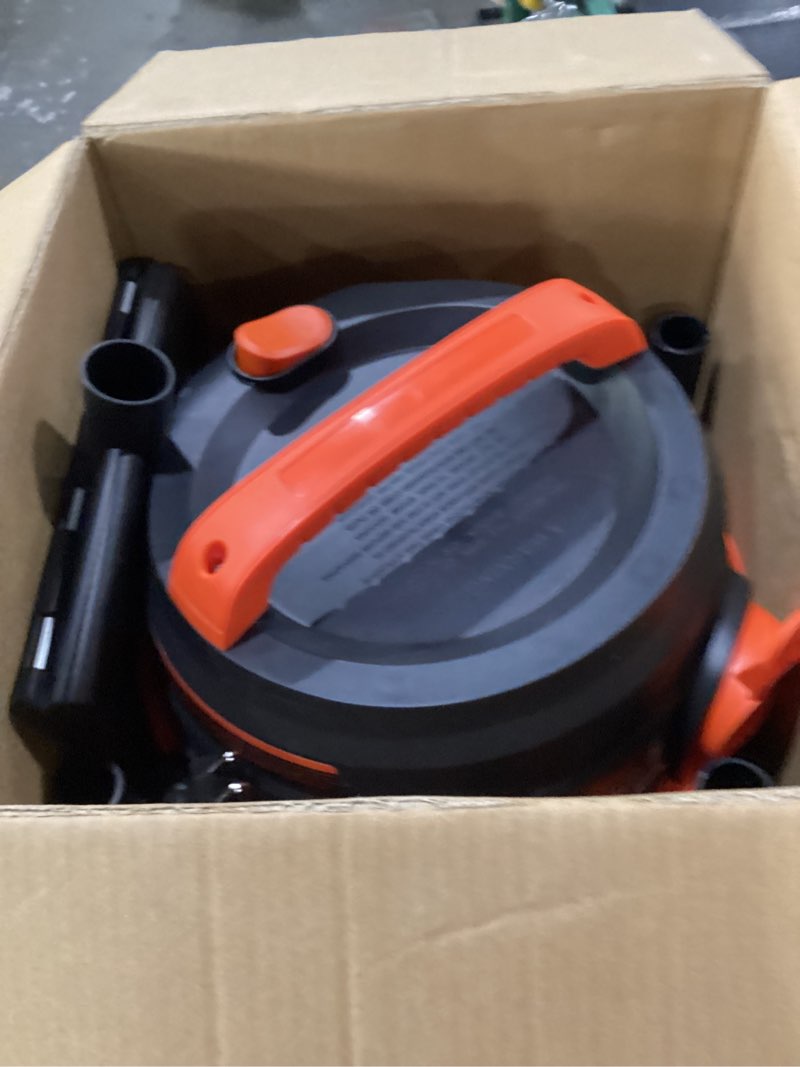 Condition photo showing New/Like New for black+decker shop vacuum wet and dry, 5 gallon 3-in-1 stainless steel shop vac with accessories, 4 hp vacuum cleaner, for workshop, home, garage and pet, bdxv18143