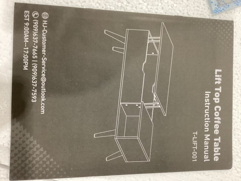 OLIXIS Wood Lift Top Coffee Table with Hidden Compartment and Large Storage Shelf, Lift Tabletop Din