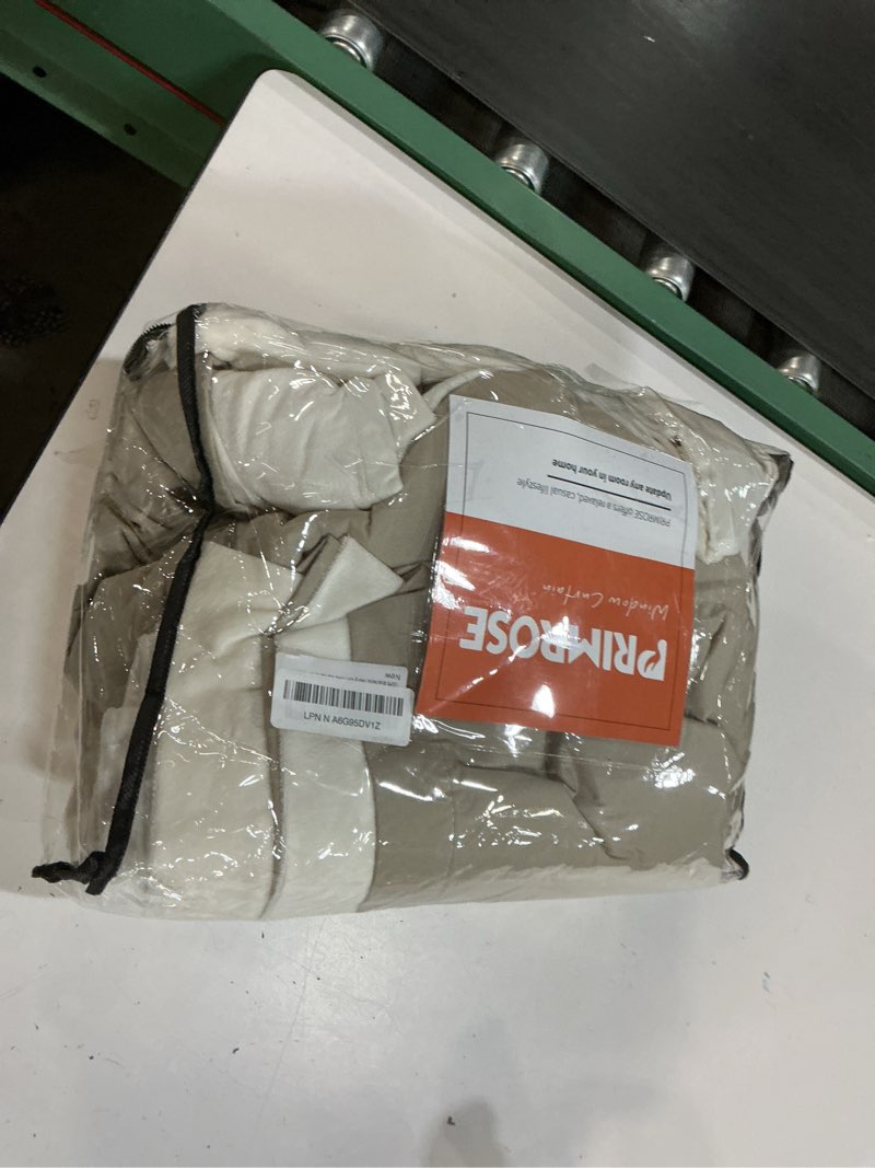 Condition photo showing New/Like New for 100% blackout ivory off white velvet curtains 108 inch long for living room,set of 2 panels liner rod pocket back tab thermal window drapes room darkening heavy decorative curtains for bedroom cream ivory 52"w x 108"l (pack of 2)