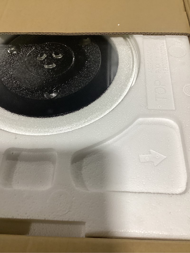 Condition photo showing As Is for TOSHIBA EM131A5C-SS Countertop Microwave Ovens 1.2 Cu Ft with 12.4" Removable Turntable Smart Humidity Sensor, 12 Auto Menus Mute Function ECO Mode Easy Clean Interior, 1000W, Silver 1.20 Cu.ft
