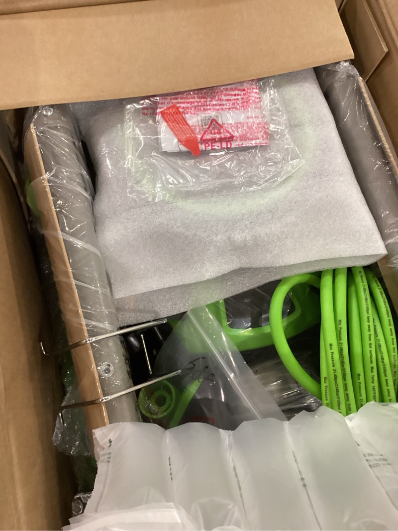 Condition photo showing As Is for greenworks pro brushless 2700 psi (csa certified) 2.3 gpm max / 1.2 gpm electric pressure washer (foldable handles, rugged steel frame, 25 ft hose, 35 ft gfci power cord) 2700 psi (new)