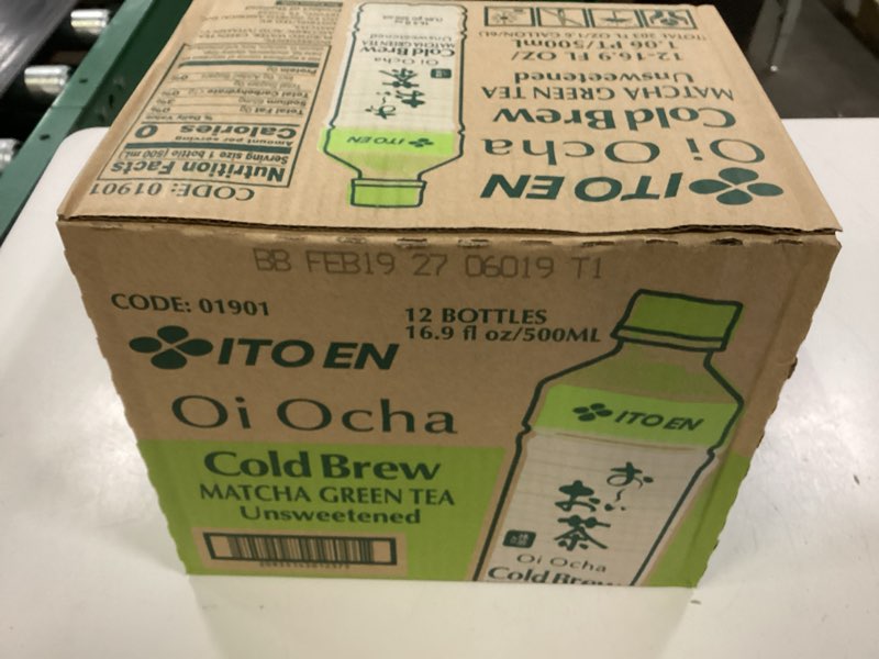 Condition photo showing New/Like New for (bbd: feb 19 2027)ito en tea oi ocha green tea, unsweetened, 16.9 ounce (pack of 12)