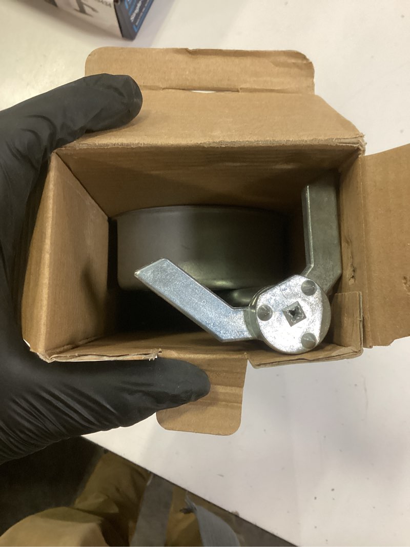 Condition photo showing As Is for hubbell wiring 160680 rnd fan box with ow brkt;1-.5d 936