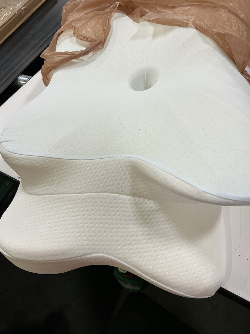 Condition photo showing Good Condition for donama cervical pillow for neck and shoulder,contour memory foam pillow,ergonomic neck support pillow for side back stomach sleepers with pillowcase-king size