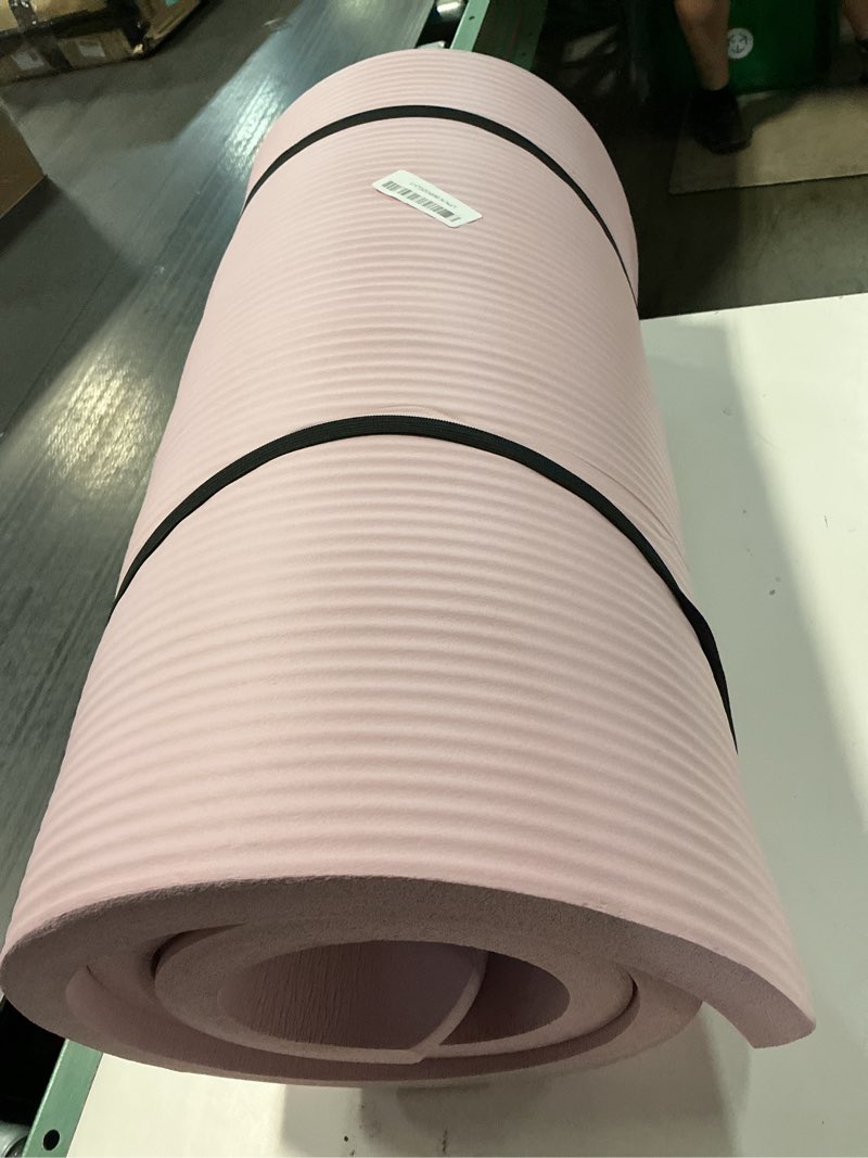 Condition photo showing Good Condition for amazon basics extra thick exercise yoga mat with carrying strap rose 1-inch