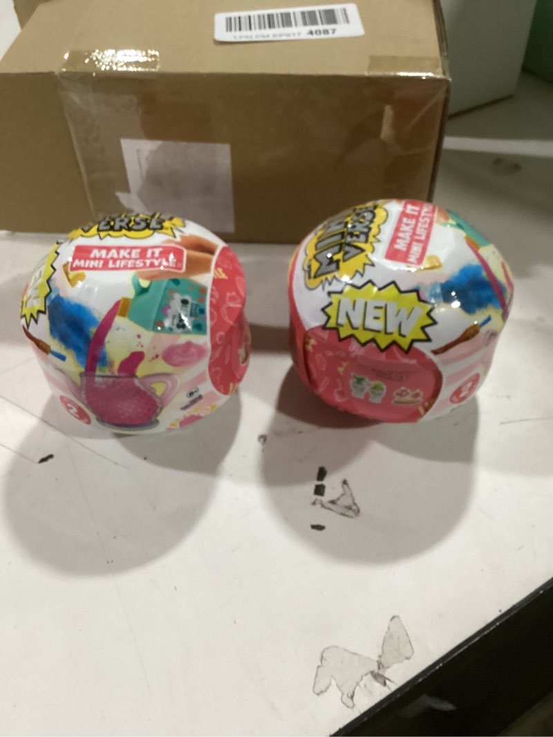 Condition photo showing New/Like New for MGA's Miniverse Make It Mini Lifestyle Series 2 (2 Pack) Mini Collectibles, Mystery Blind Packaging, DIY, Crafts, Resin Play, Replica Items, Molds, Teapots, Teacups, Candles, Vase Collectors, 8+