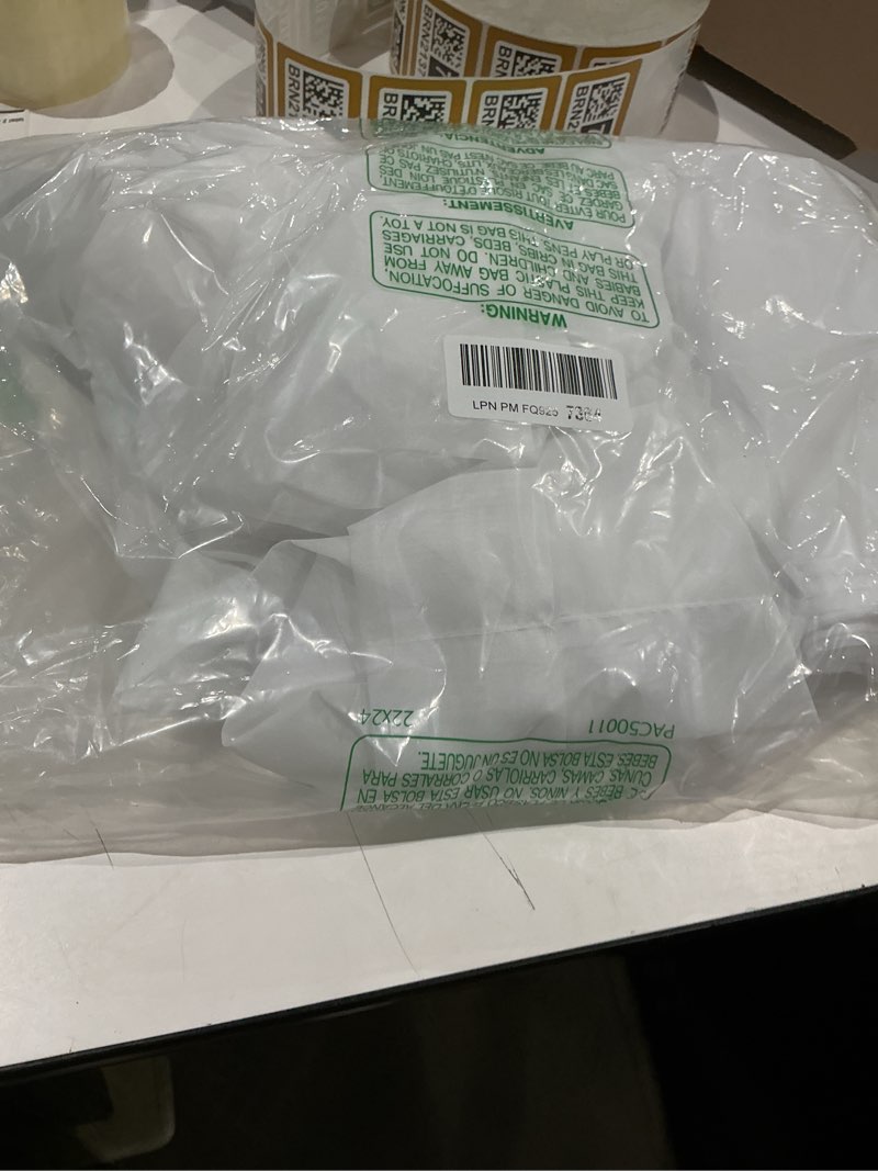 Condition photo showing Good Condition for owenie sheer curtain, 120 inches long, white, rod pocket, polyester, 2 panels, for living room and bedroom white 42"w x 120"l (pack of 2)