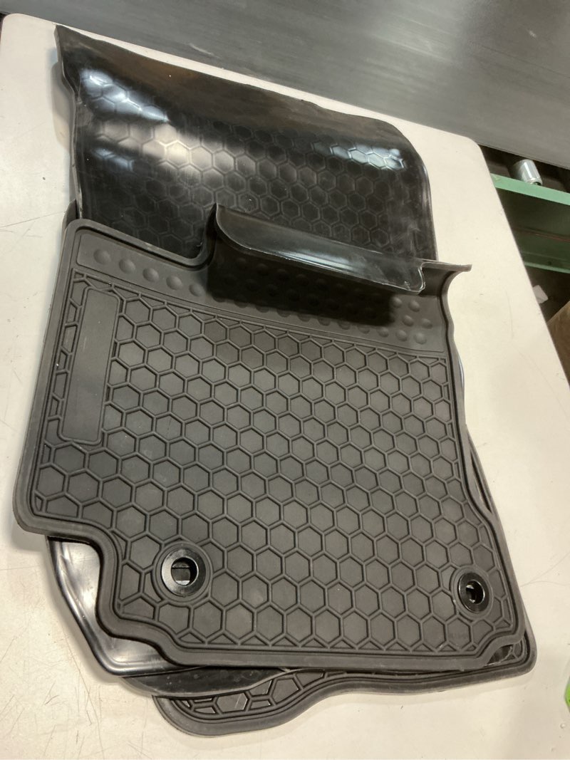 Condition photo showing As Is for Lengenfelder Rubber Mats Fits BMW 3 Series E36 Convertible + BLACK