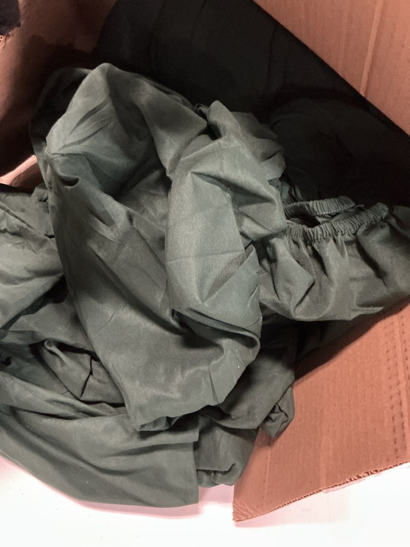 Condition photo showing As Is for Litanika King Size Comforter Set Dark Emerald Green - 7 Pieces Bed in a Bag King Bedding Comforter Sets, Solid Lightweight Bed Set with Comforter, Sheets, Pillowcases & Shams Emerald Green King (104"x90")