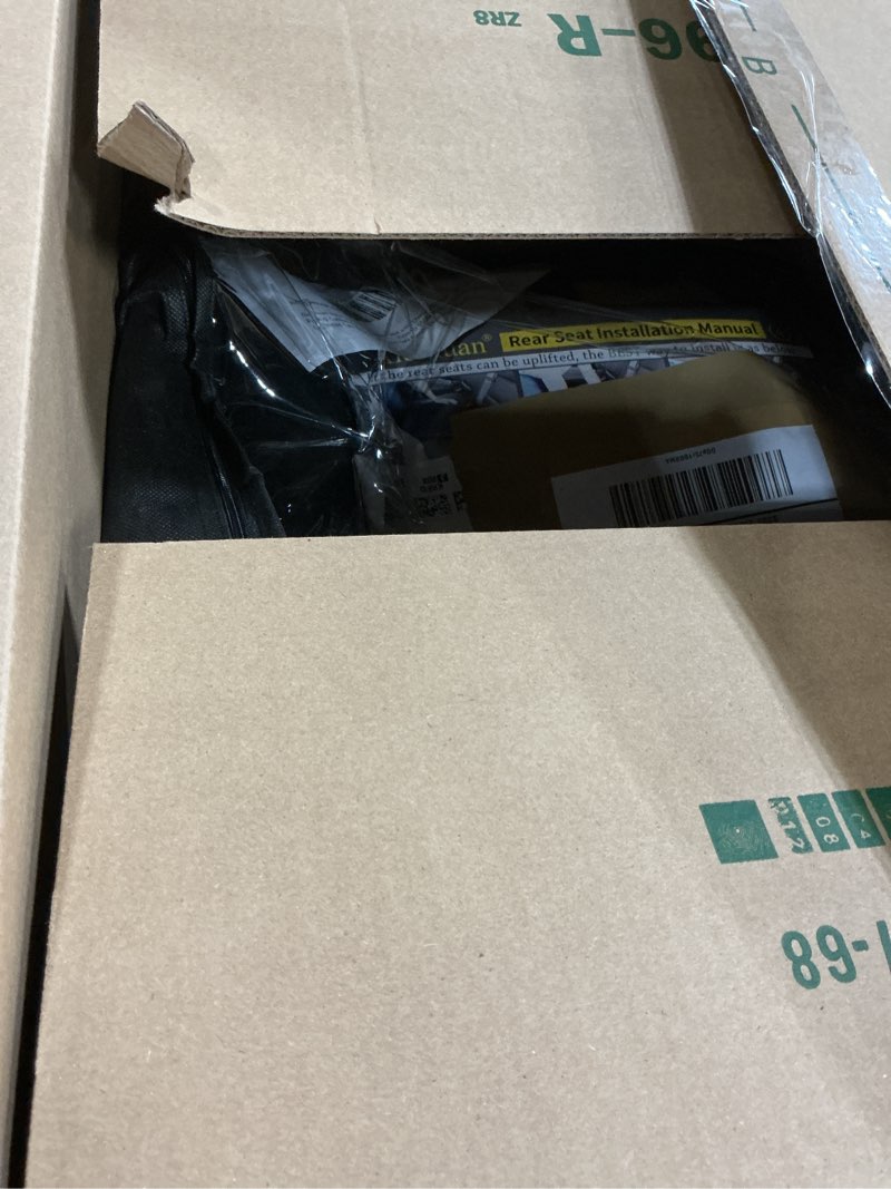 Condition photo showing Good Condition for aierxuan back seat covers compatioble with chevy silverado gmc sierra pickup custom fit 2007-2026 1500 2500hd 3500hd crew double extended cab waterproof leather split bench (rear seat/black)