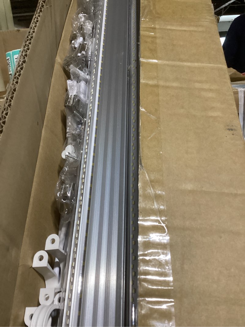 Condition photo showing Good Condition for 8ft LED Shop Light, 8' 100W 15000lm 6000K (12 Pack), 8 Foot Linkable led Shop Lights with Plug Fixture for Garage Workshop, T8 LED Tube Lights, High Output, 12Pack No Hanging