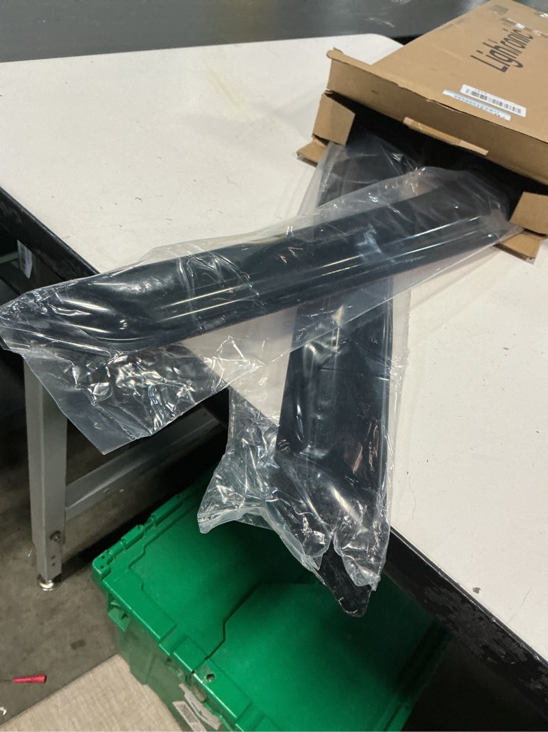 Condition photo showing New/Like New for Lightronic WV94522 Outside-Mount Side Window Visor Deflector Vent Rain Guard, Dark Smoke Shatterproof Auto Shades, 4-Pieces Set for 1999-2016 Ford F-250/F-350 Super Duty SuperCab