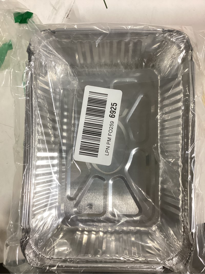 Condition photo showing Good Condition for similar product no lids small cake pans25 Pack 6x3.5x2 Disposable Aluminum Loaf Pans with Lids - 1 Lb Mini Loaf Pans, Small Aluminum Tin Foil Baking Pan, Food Containers for Baking, Cakes, Bread, Meat, Loaves
