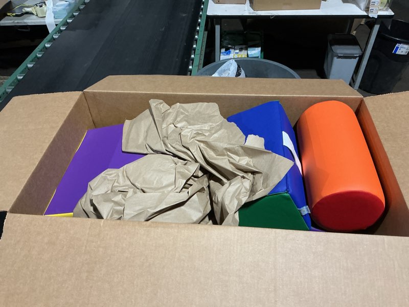 ecr4kids softzone climb and crawl playset, building blocks, assorted, 5-piece