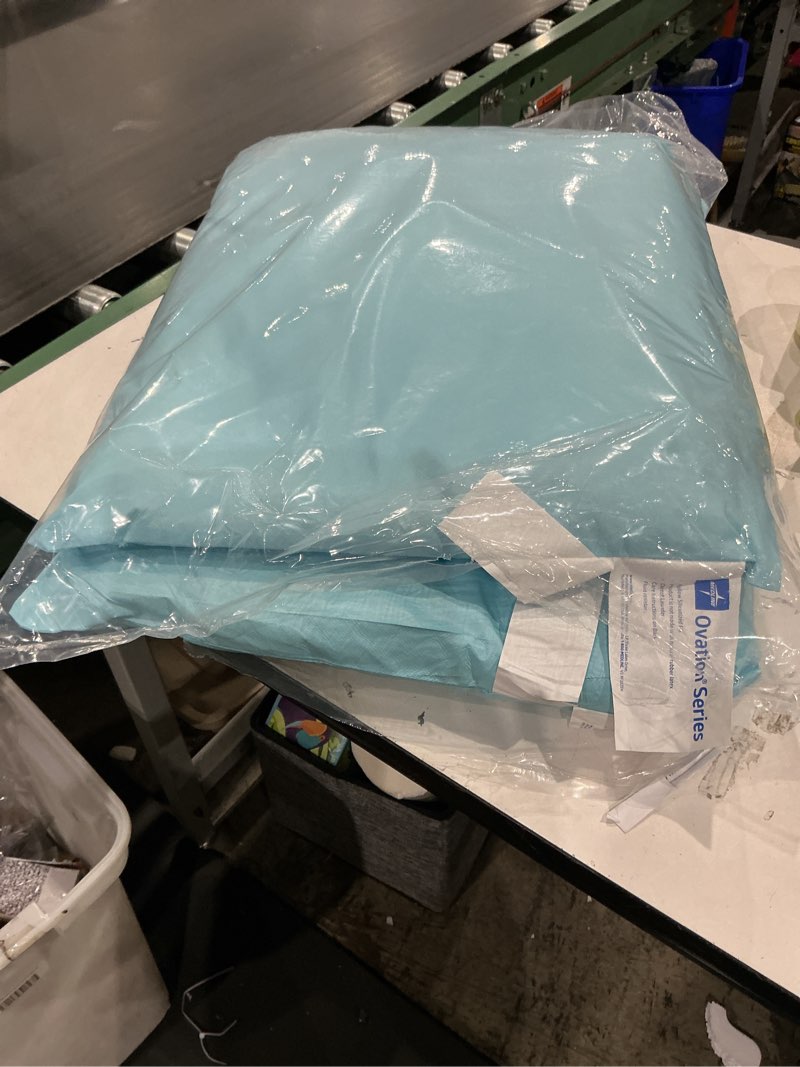Condition photo showing As Is for careguard hospital pillow 19×25? vinyl blue reusable