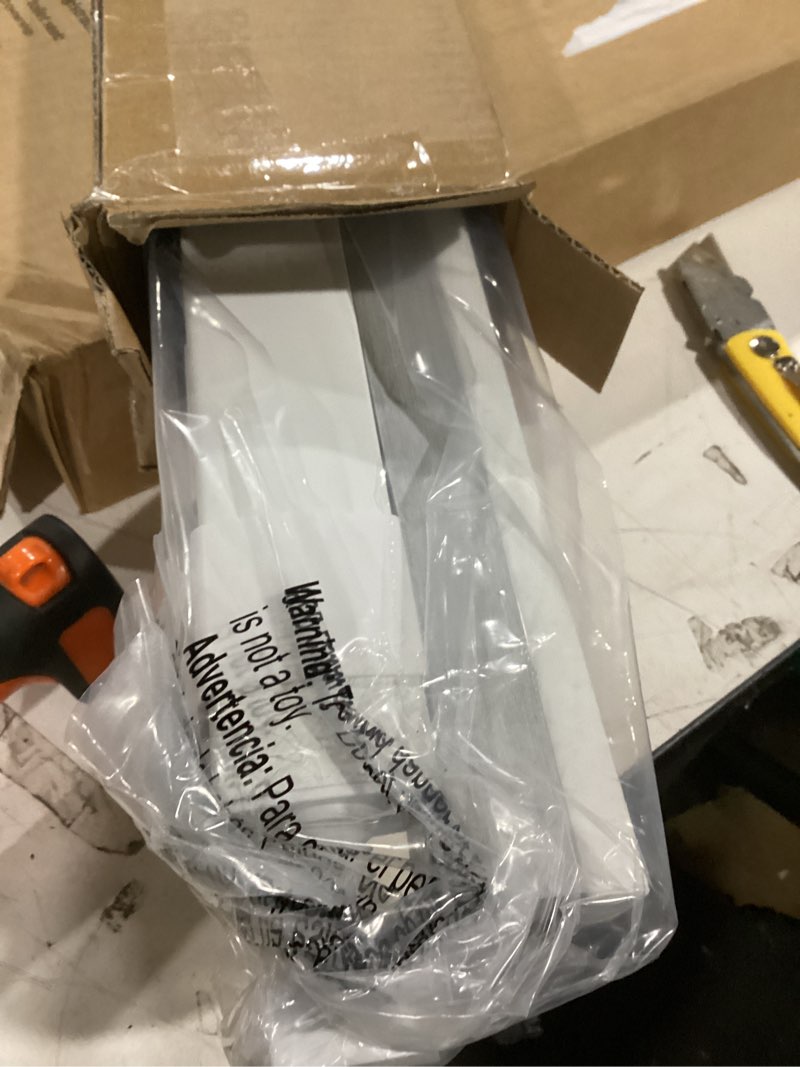 Condition photo showing Good Condition for lazblinds no tools no drill cordless cellular shades, blackout light blocking honeycomb shades for home, thermal insulation blinds for windows, 22" w x 36" h, white blackout-white 22" w x 36" h