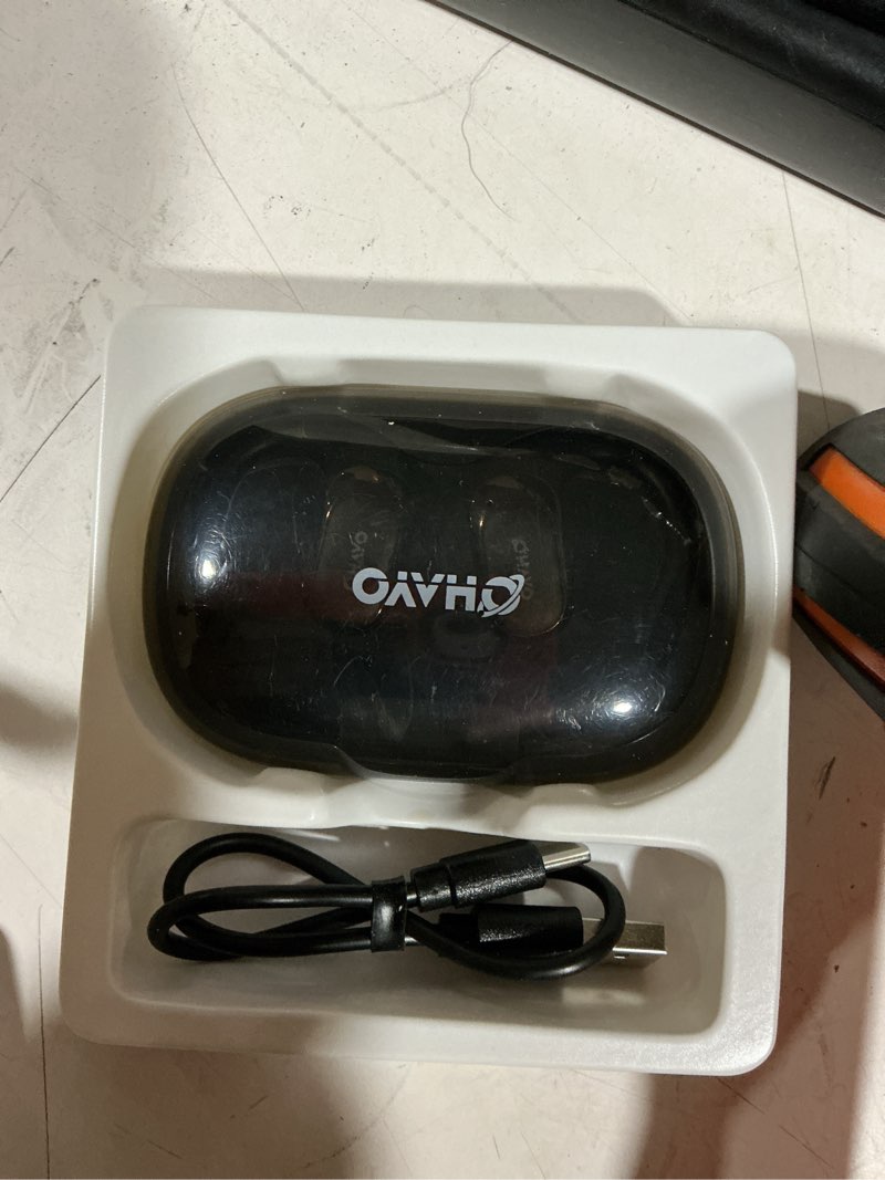 Condition photo showing Good Condition for ohayo open ear headphones,over ear earbuds with ergonomic earhook,bluetooth headphones 5.4 with smart digital display,40h playtime,ipx6 waterproof,touch control operate fit cycling,running,workout black