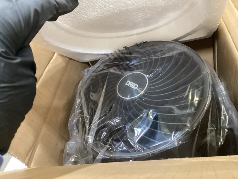 Condition photo showing Good Condition for Dreo Fan for Bedroom, 12 Inches, 70ft Powerful Airflow, 28db Quiet Table Air Circulator Fans for Whole Room, 120° Adjustable Tilt, 3 Speeds, Desktop Fan for Home, Office, Kitchen Black