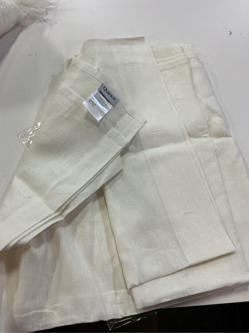 Condition photo showing Good Condition for european linen shower curtain ivory size 72in x 72in 