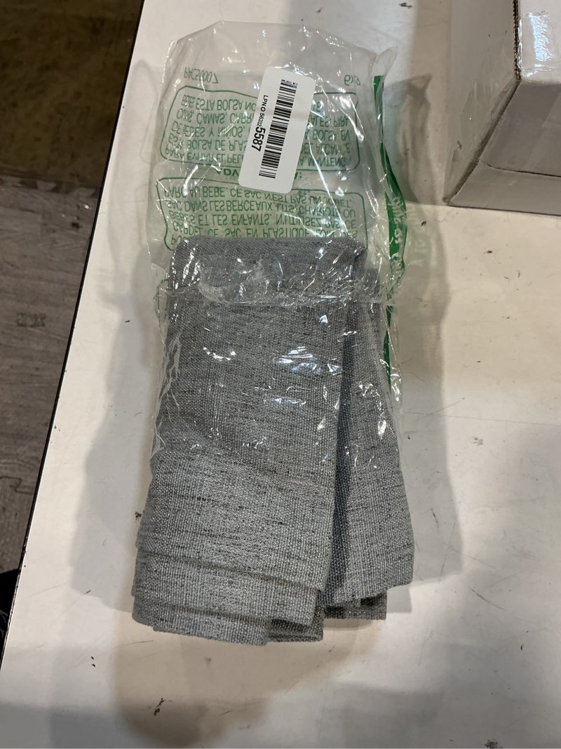 Condition photo showing Good Condition for wracra linen table runner, burlap sliver grey table runners 60 inches long | rich woven linen blend fabric, machine washable, rustic farmhouse handcrafted table runner for dresser dining table decor silver grey chambray 13×60 inch