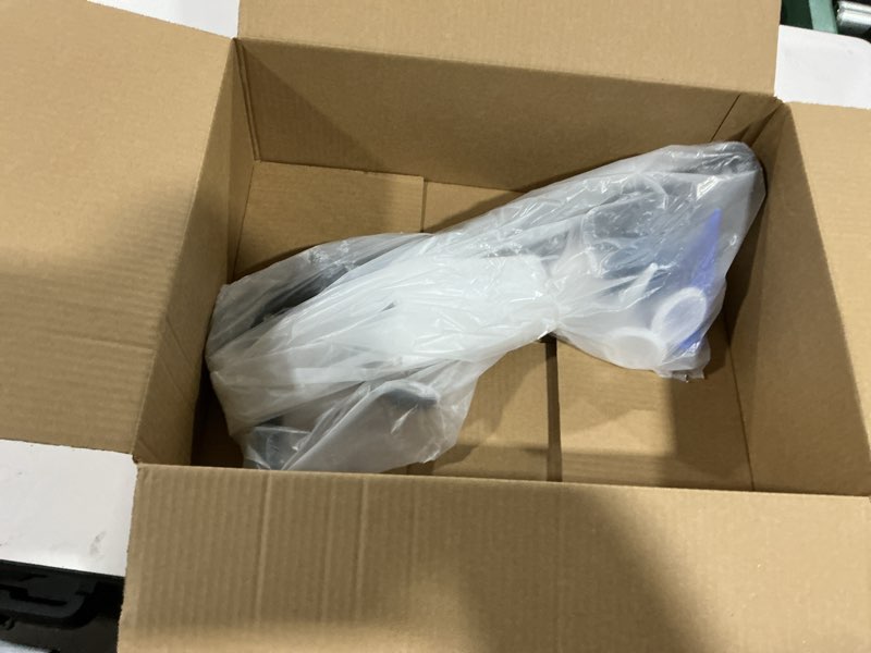 Condition photo showing As Is for heavy duty sausage tube caulk gun,25:1 thrust ratio professional caulking gun for 20 oz sausage pack /10 oz cartridge adhesives,replaceable nozzle tips included