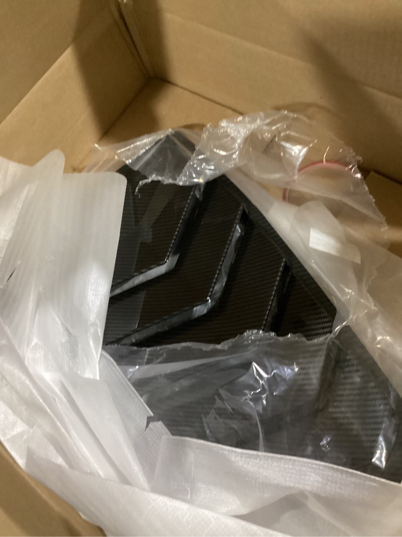 Condition photo showing Good Condition for lexley racing style rear side window louvers air vent/louvers scoop cover blinds for honda crv 2017 2018 2019 2020 2021 2022-carbon fiber black