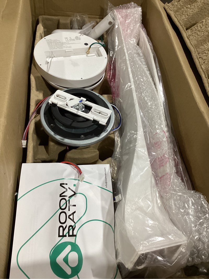 Condition photo showing New/Like New for Roomratv Ceiling Fans with Lights,Large Airflow 52inch Modern Ceiling Fan with Quite Reversible DC Motor 3 Color Temperature LED Light (White) White 52 inches-3 blades