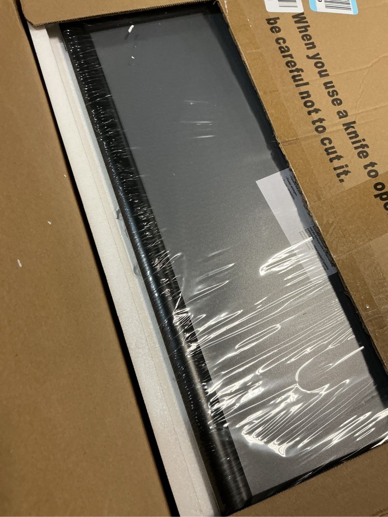 Condition photo showing New/Like New for heavy duty pedestal sign holder for display, 11 x 17 inches adjustable floor standing sign holder with weighted base , vertical and horizontal view sign stand for indoor/outdoor advertising?black black 11x17in