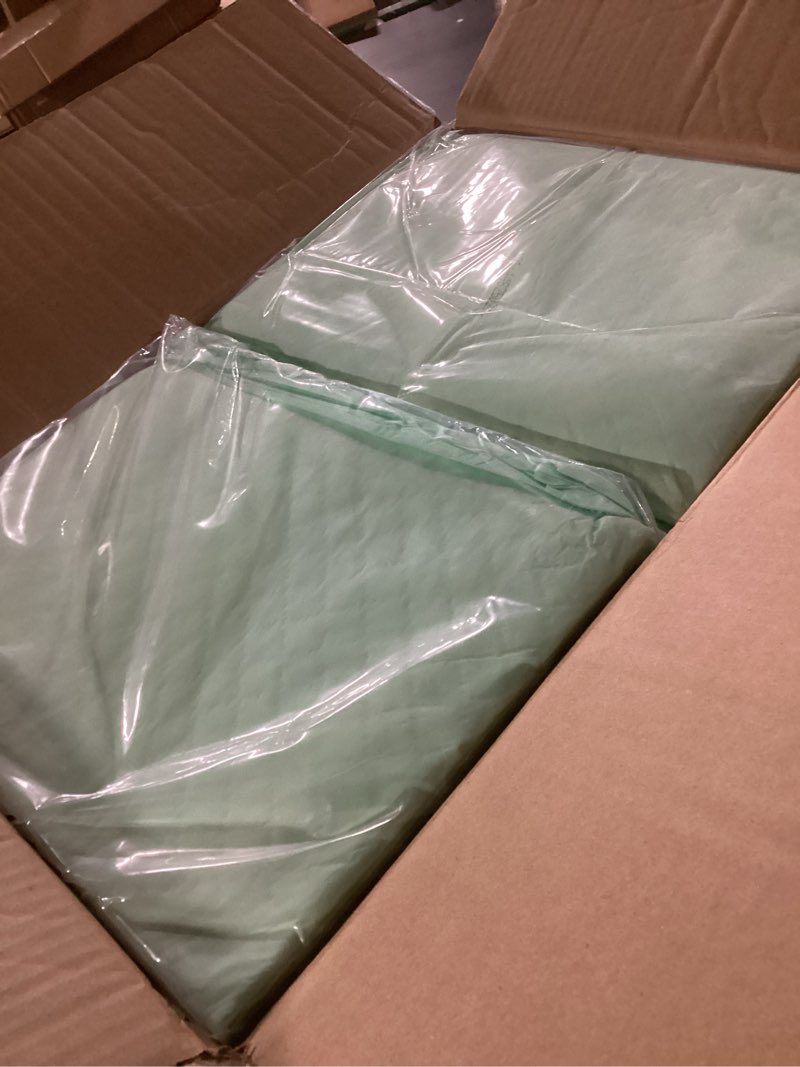 Condition photo showing New/Like New for 4 pack 36” x 54” extra heavy absorbency washable underpads, waterproof nursing pads incontinence bed pads, reusable washable pee pads for dogs, diaper changing & adults, mattress protector 4 pack - 36" x 54"