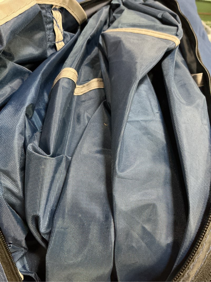 Condition photo showing As Is for 10' x 10' easylift instant canopy, blue