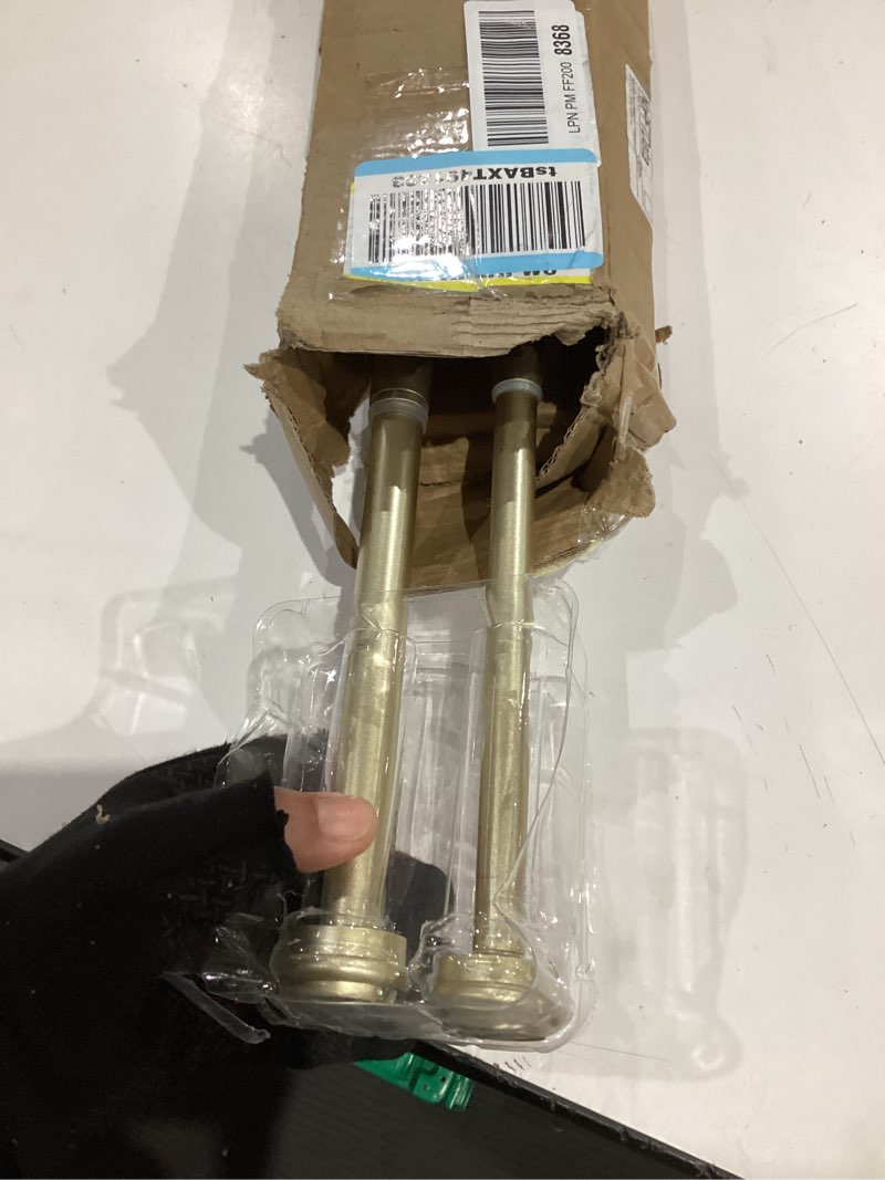 Condition photo showing Good Condition for exclusive home curtains er1025-05 3672 topper double curtain rod and finial set, 36"-72", gold gold 36"-72"