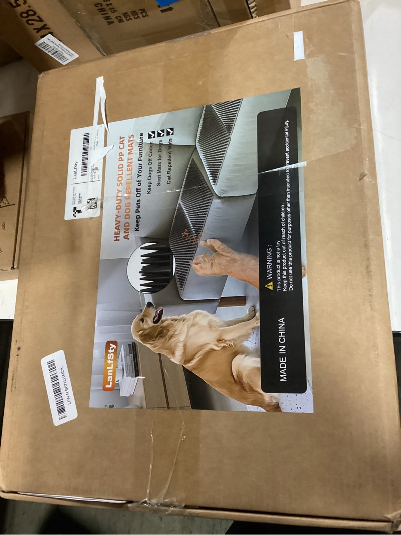 Condition photo showing New/Like New for LanLfSty 10 Pack Scat Mats for Dogs – Heavy Duty Solid PP Pet Deterrent Mats to Keep Dogs Off Couch 