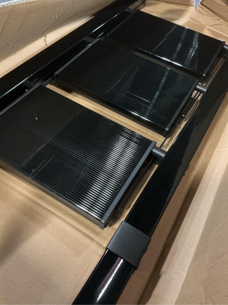 Condition photo showing Good Condition for 3 Step Ladder, Aluminum Light Folding 3 Step Stool with Non-Slip Wide Pedal (7.9Inch), 330Lbs Capacity Stepping Stool, Step Ladder 3 Step Folding for Office,Household,Kitchen, Black