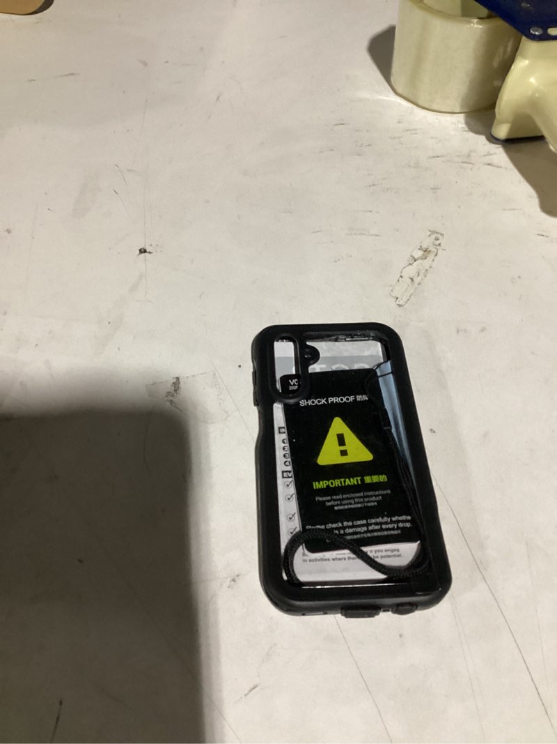 Condition photo showing Good Condition for Lanhiem for Samsung Galaxy A15 5G Phone Case, IP68 Waterproof Dustproof Cover with Screen Protector, Heavy Duty Full Body Protective Case for Samsung Galaxy A15 5G, Black/Clear for Galaxy A15 Black