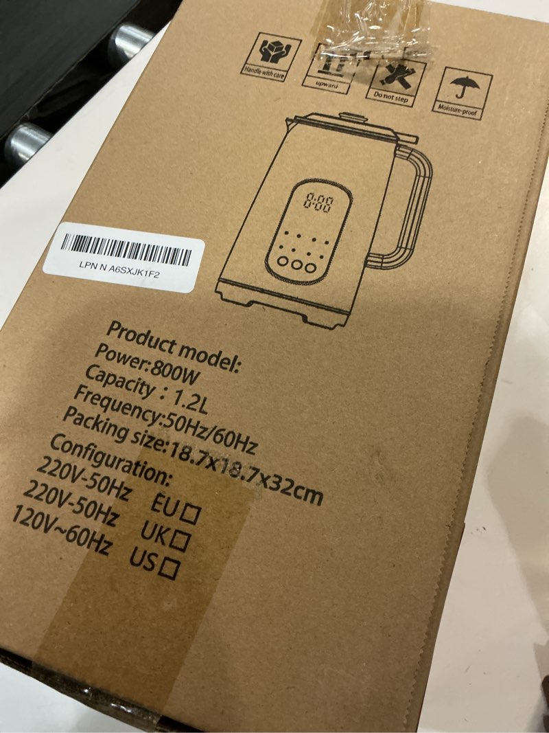 Condition photo showing Good Condition for Nut Milk Maker. 8-In-1 Multifunctional Nut And Milk Maker, 12-Hour Timer/6-Hour Keep-Warm Function, One-Button Self-Cleaning. For Making Almond Milk, Oat Milk, Soy Milk, Smoothies, and Juices.