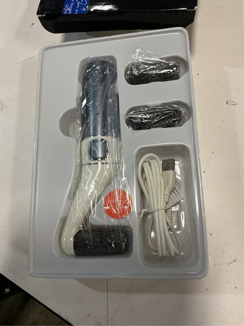 Condition photo showing Good Condition for Electric Foot Callus Remover: Own Harmony Professional Feet Care Pedicure Tools, Rechargeable Feet Scrubber Dead Skin, Electronic Foot File Pedi Grinder, Best for Hard, Dry, Cracked Heels (3 Rollers)