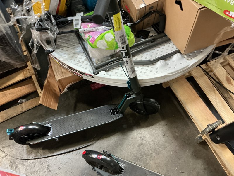 Condition photo showing As Is for gotrax rival adult electric scooter, 8.5\" pneumatic tire, max 12 mile range and 15.5mph speed, 250w foldable escooter for adult, black
