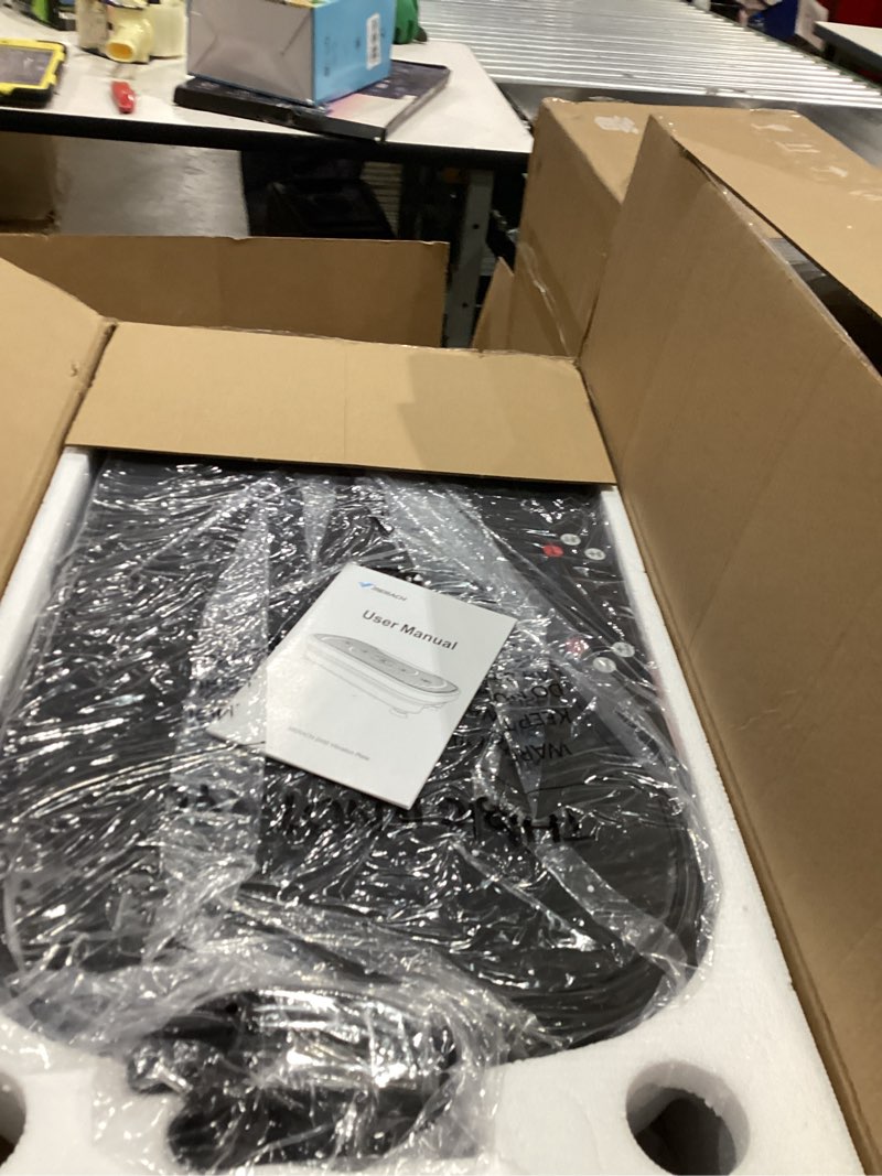 Condition photo showing New/Like New for MERACH Vibration Plate Exercise Machine, Vibration Plate for Lymphatic Drainage Weight Loss, Vibrating Plate Exercise Machine with Bluetooth and LED Display, Workout Equipment for Women Men Home Black