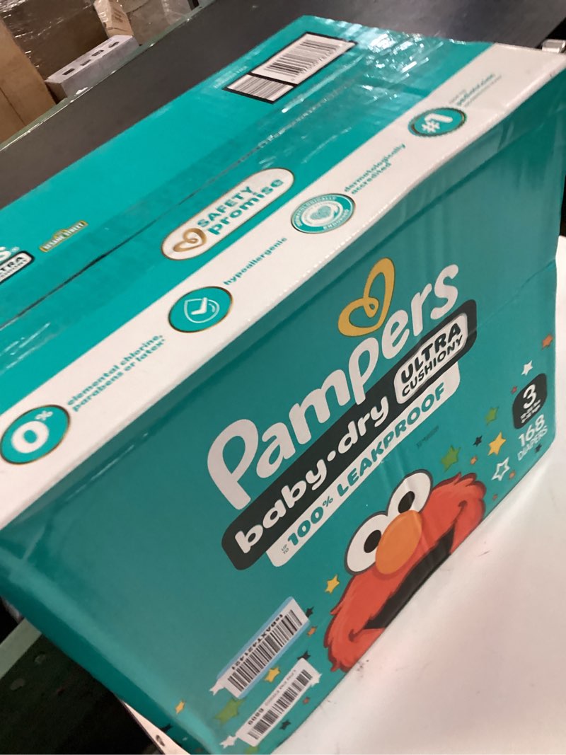Condition photo showing New/Like New for Pampers Diapers - Baby Dry - Size 3, 168 Count, Absorbent Disposable Infant Diaper (Packaging May Vary) Size 3 168