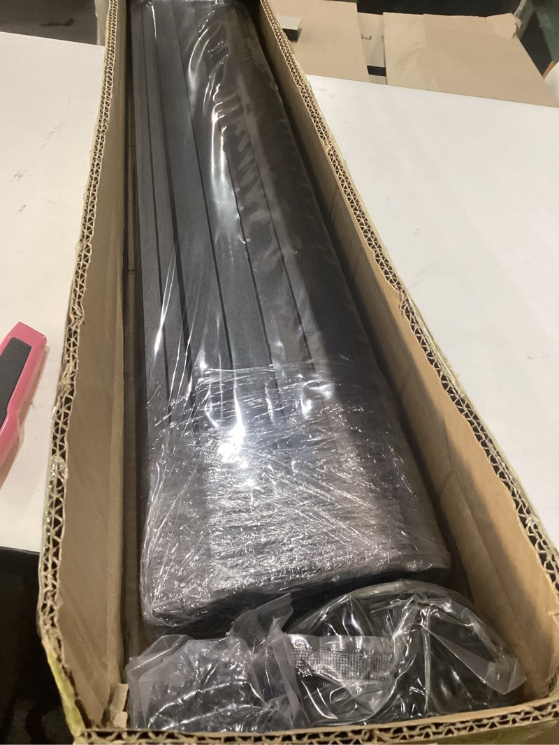 Condition photo showing Good Condition for hziu 25 pack deck balusters 36 inch rectangle deck railing balusters with end caps & stainless screws, outdoor face mount metal spindles for porch stair 36 inch black-rectangle 25