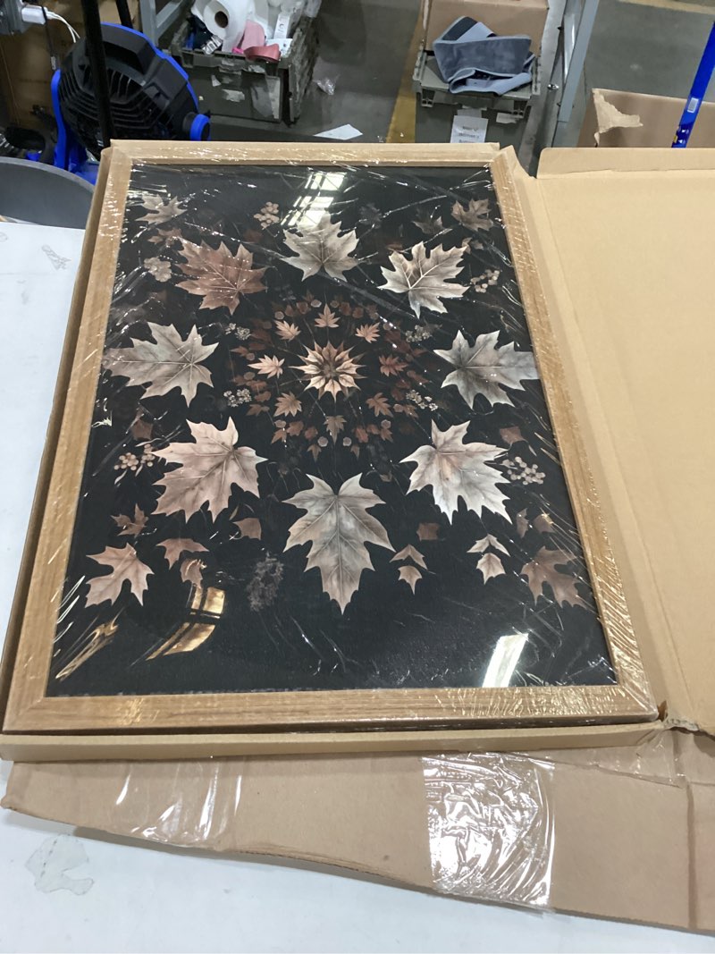 Condition photo showing Good Condition for 2pcs framed vintage floral wall art moody flowers books painting, vintage wildflowers dark academia floral gallery wall decor picture, rustic country canvas decor for living room gallery office 16x24in black dark classical flower 16x24 inches