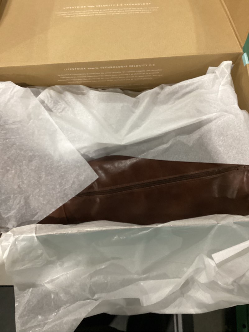 Condition photo showing New/Like New for LifeStride Women's Reese Western Tall Riding Boots Knee High 7 Chestnut