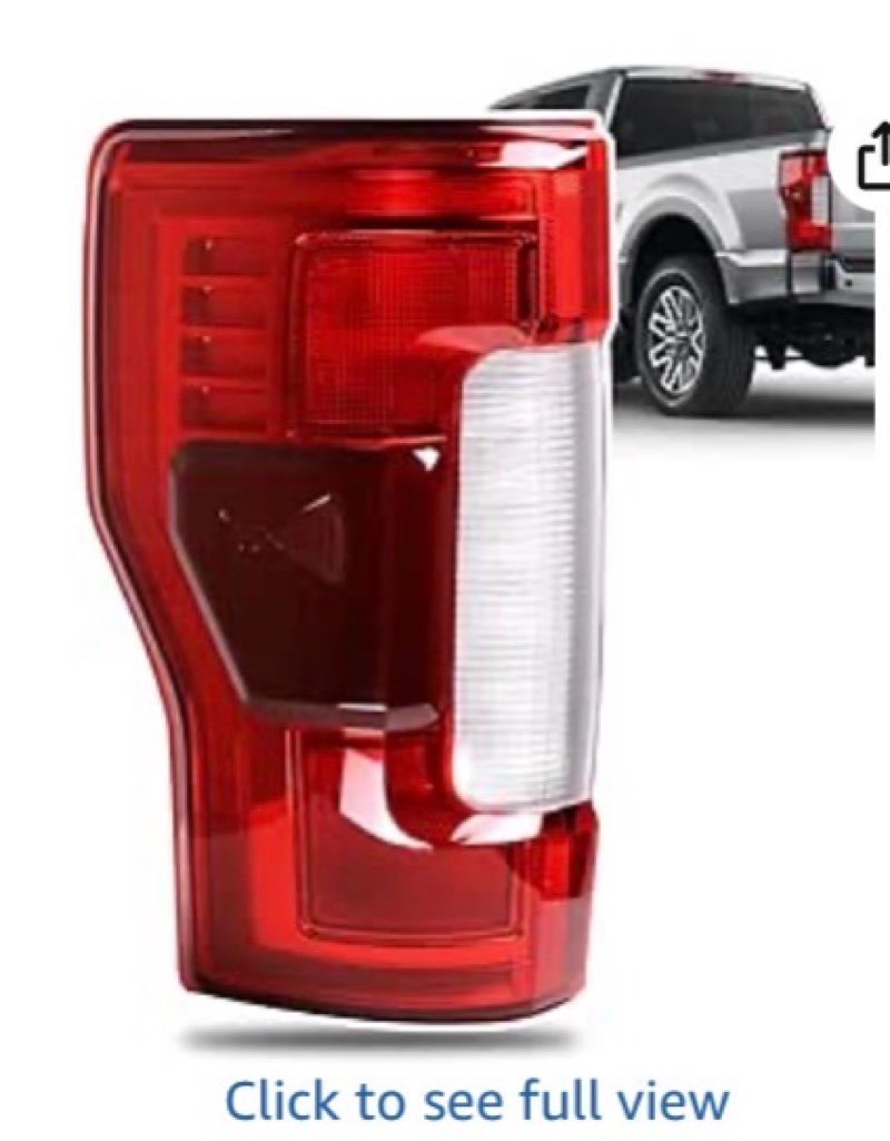 led tail light with blind spot compatible with 2017-2019 ford f250 f350 f450 f550 super duty rear li