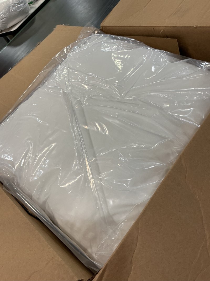 Condition photo showing Good Condition for pack of 2 waterproof patio pillow with inserts, square outdoor decorative throw pillow for home,sofa,bench and patio furniture (18 x 18 in,stripe beige) 18x18 inch (with inserts) stripe beige