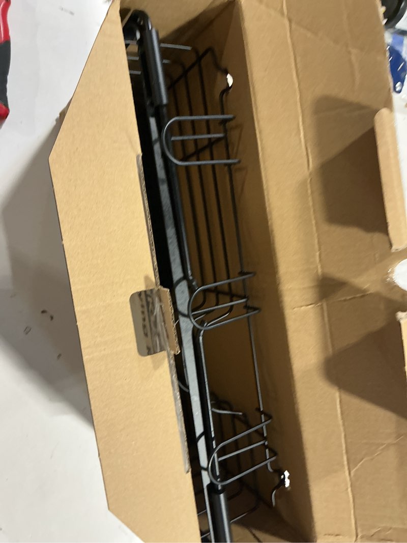 Condition photo showing Good Condition for sakugi dish drying rack in sink - expandable stainless steel dish rack over the sink, kitchen sink drain strainer with cutlery holder & cup holders, 15.4 x 9.8 x 3.0 inch, black