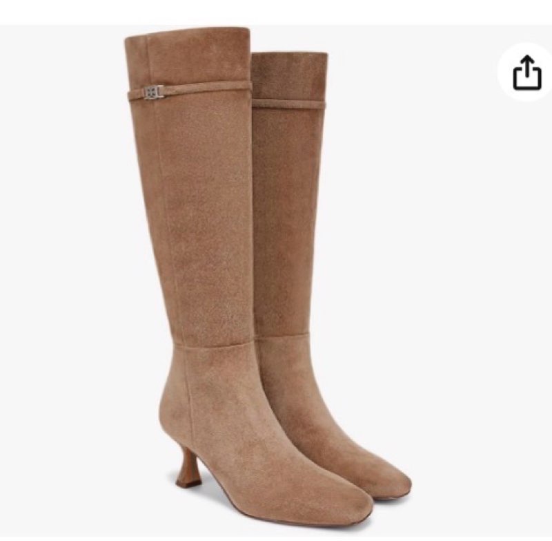 Sam Edelman Women's Lyla Knee High Boot Almond Taupe 6 Medium