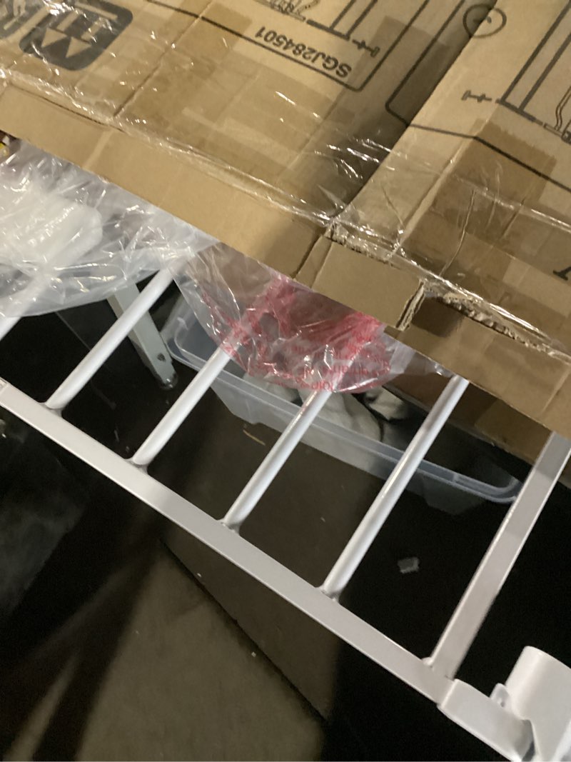 Condition photo showing Good Condition for Baby Gate No Drilling, 29"-40" Auto Close Dog Gate Indoor for Doorways & Stairs, Pressure Mounted Adjustable Pet Gate, Easy Walk Through Child Gate for Children & Pets Stroller Friendly, White