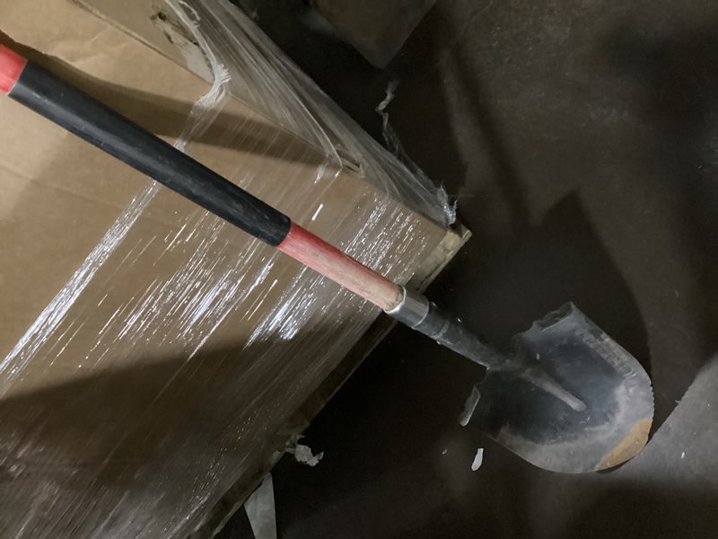 Condition photo showing As Is for heavily used .. craftsman 45-in wood handle digging shovel