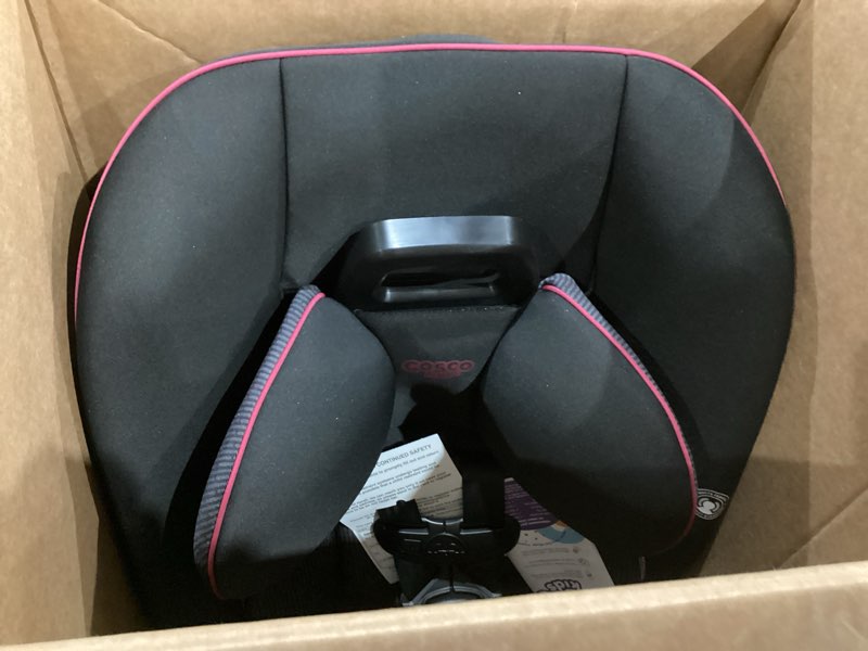 Condition photo showing As Is for cosco kids easy elite slim all-in-one convertible car seat, framboise