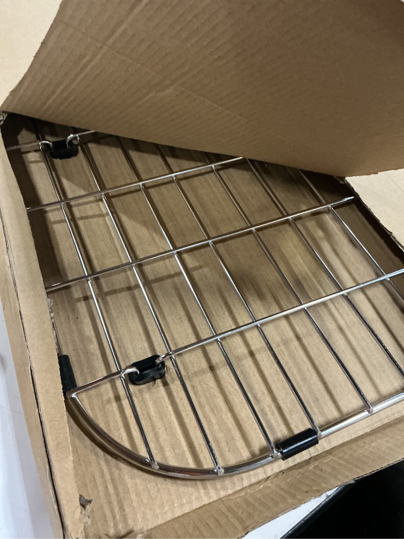 Condition photo showing Good Condition for ipegtop sink bottom grid 23" x 13", stainless steel sink protector rear drain with corner radius 2", sink grate rack for bottom of kitchen sink single bowl with hole cover, one piece 23"x13",rear drain